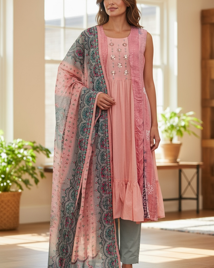 Mulmul cotton Kurti set : SALE