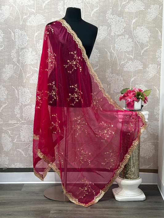 Heavy work dupatta
