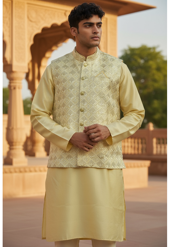 Silk kurta pajama set