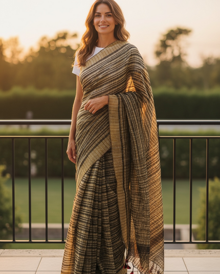 Khadi cotton saree / Ketia cotton from West Bengal