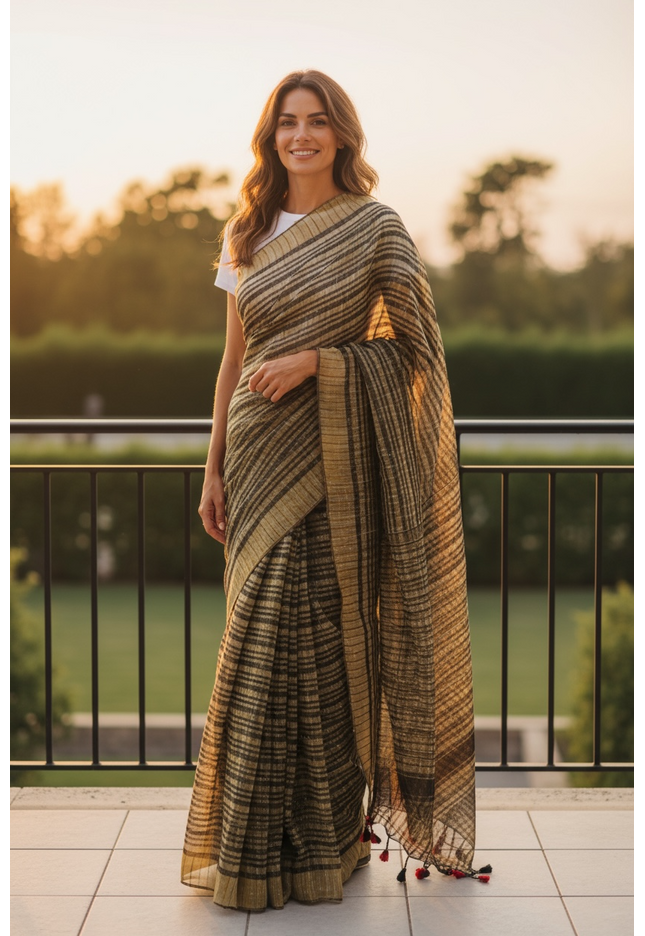 Khadi cotton saree / Ketia cotton from West Bengal
