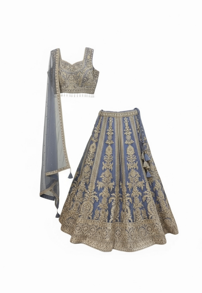 Light blue lehenga Choli set