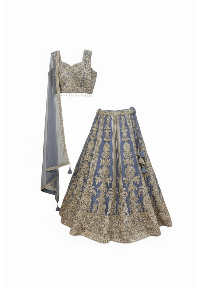 Light blue lehenga Choli set