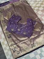 Banarasi tissue silk saree by Kurti Connection USA
