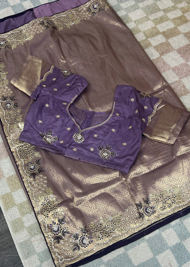 Banarasi tissue silk saree