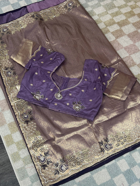 Banarasi tissue silk saree