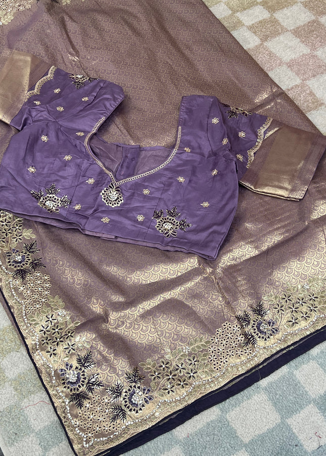 Banarasi tissue silk saree