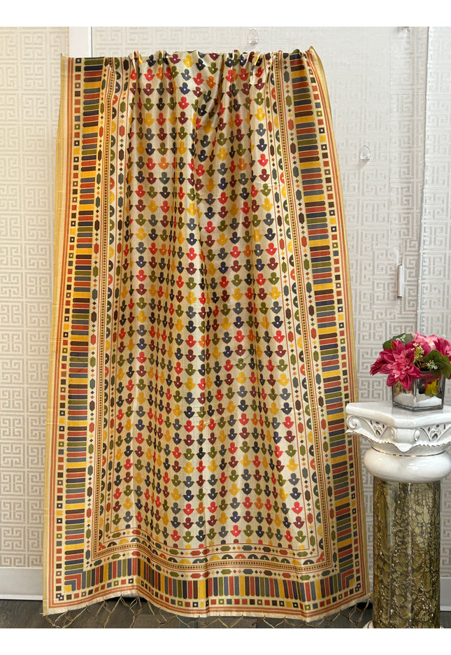 Silk dupatta : digital print