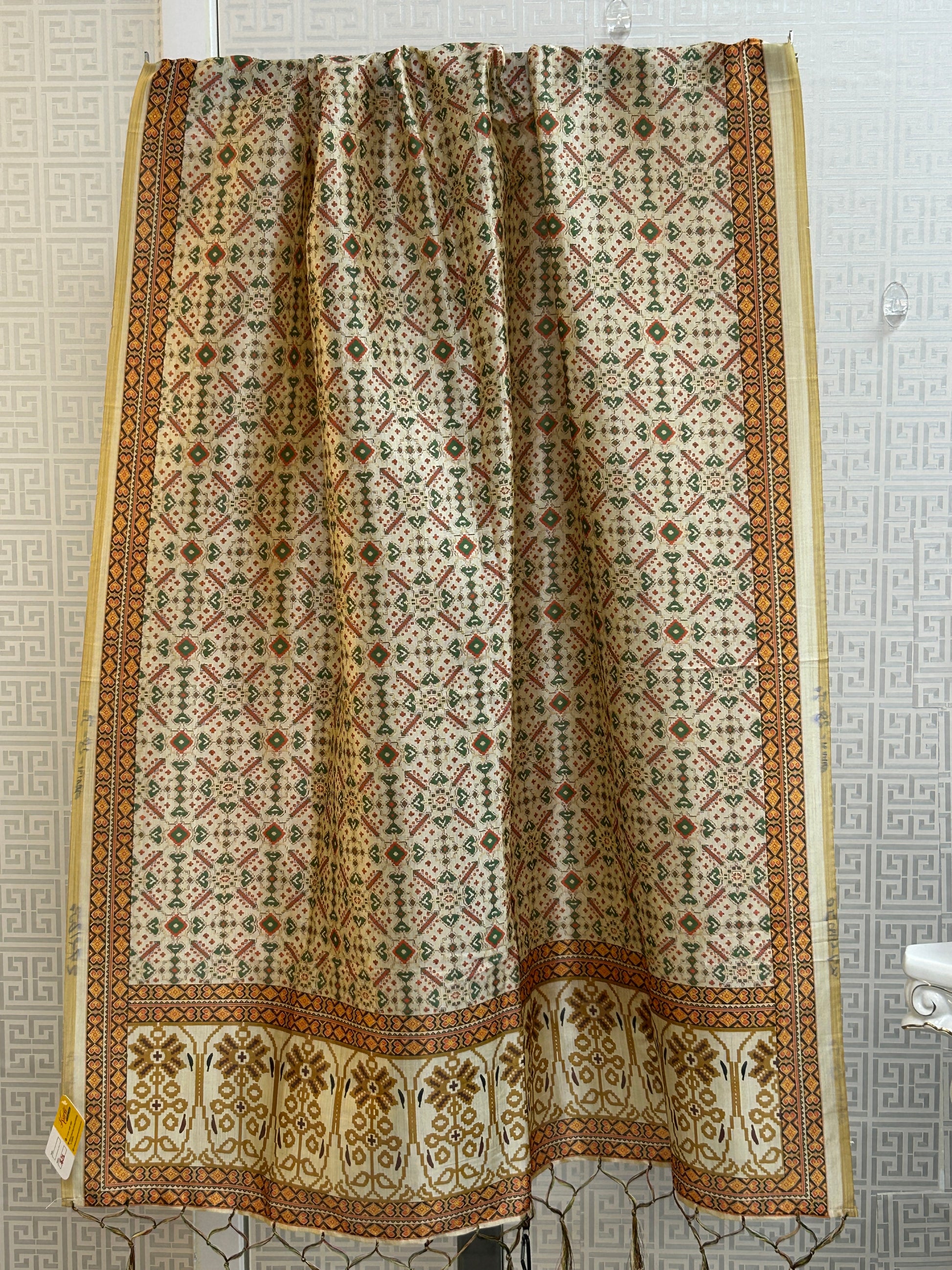 Silk dupatta : digital print by Kurti Connection USA