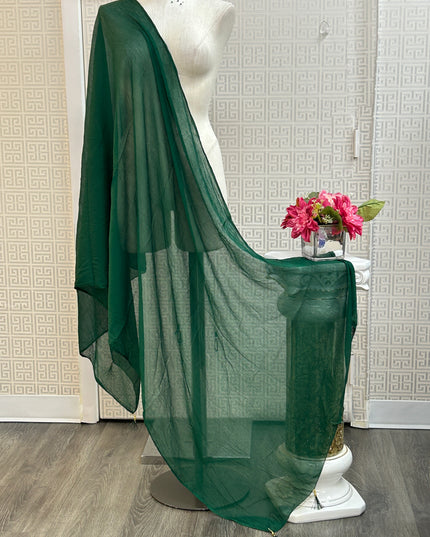 Green chiffon dupatta
