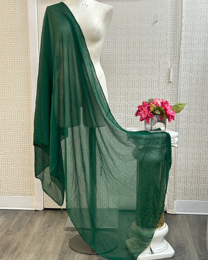 Green chiffon dupatta