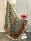 Silk dupatta : digital print by Kurti Connection USA