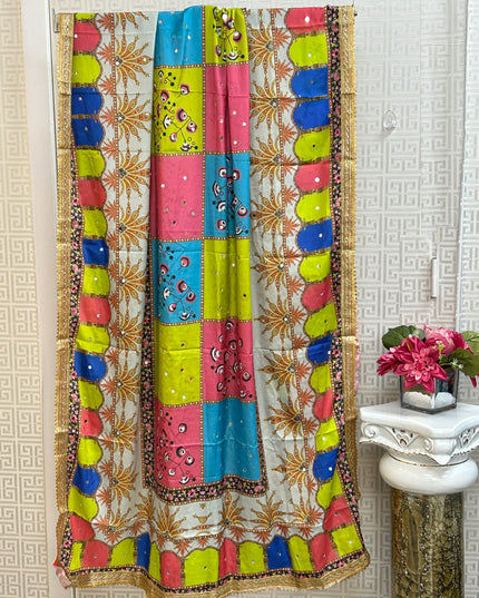 Mirror work Pakistani dupatta