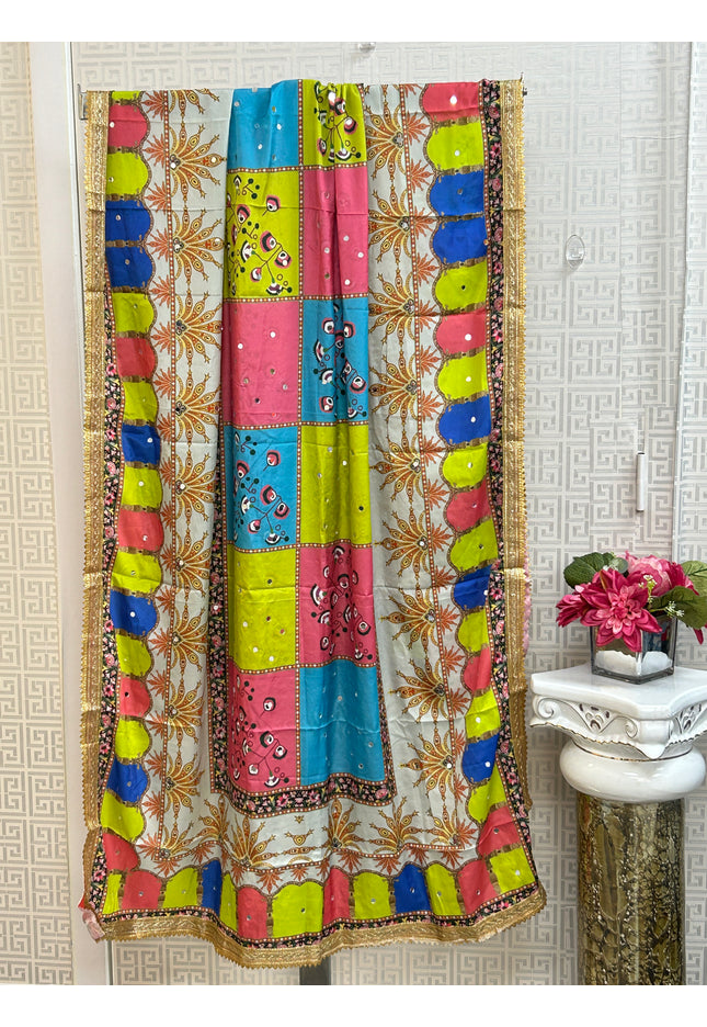 Mirror work Pakistani dupatta