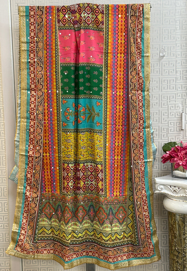 Mirror work Pakistani dupatta