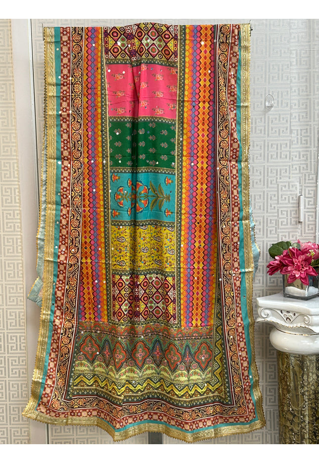 Mirror work Pakistani dupatta