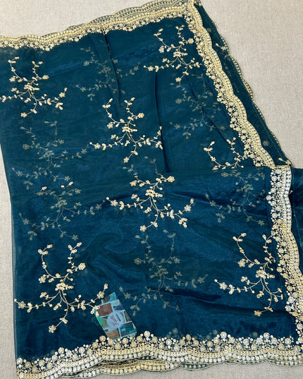 Fancy net dupatta: full size