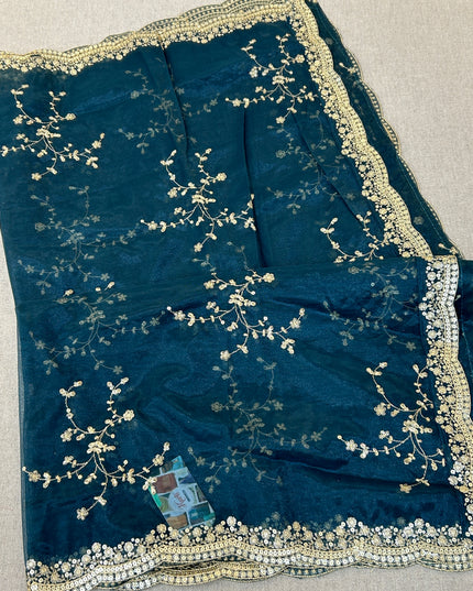 Fancy net dupatta: full size