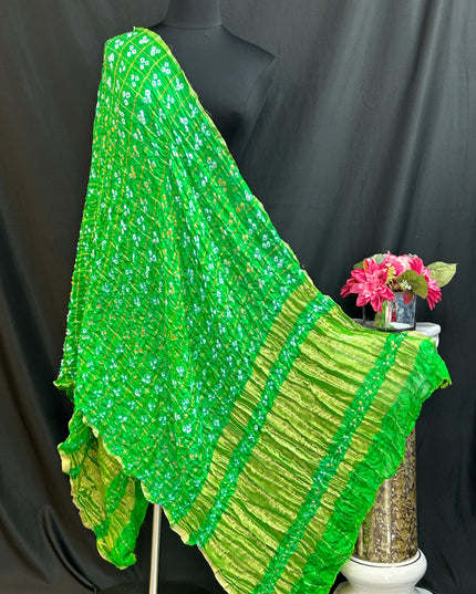 Green Bandhani dupatta
