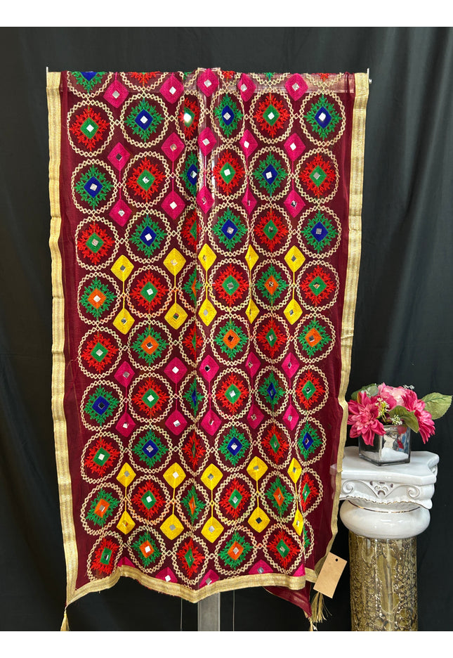 Phulkari work dupatta