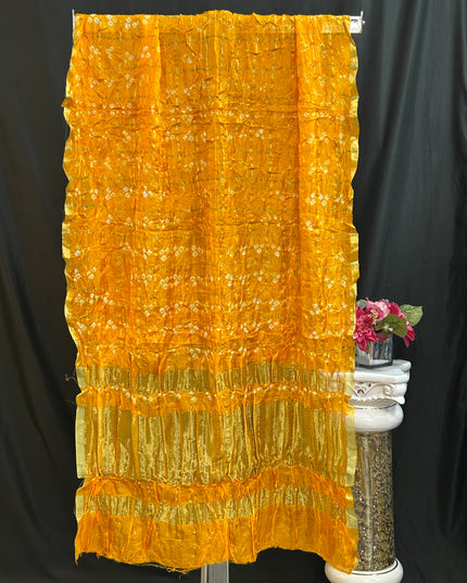 Bandhani dupatta : yellow