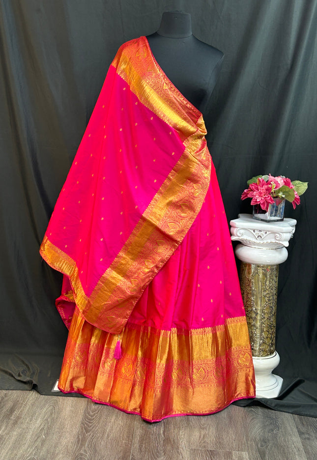 Kanjeevaram silk lehenga set