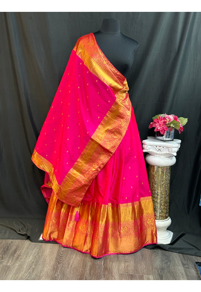 Kanjeevaram silk lehenga set