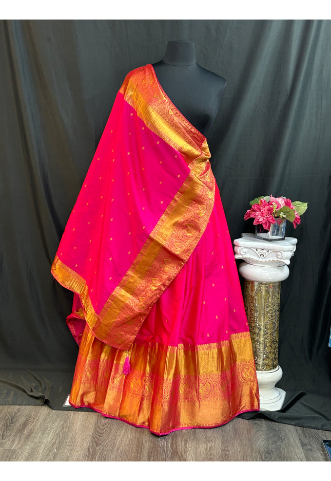 Kanjeevaram silk lehenga set