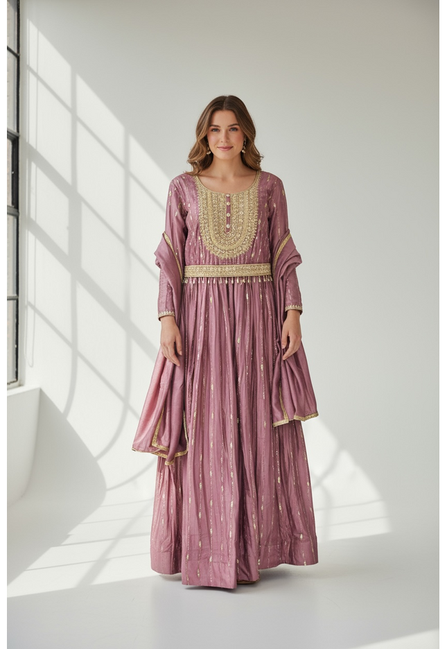 Party wear long kurti / Anarkali set