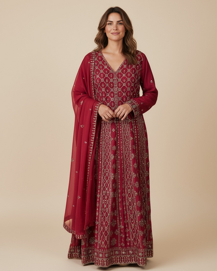 Designer long gown / Indo western