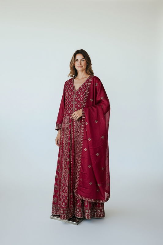 Designer long gown / Indo western