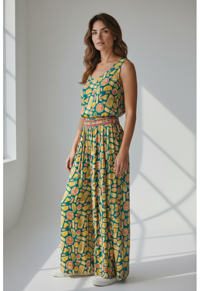 Cotton Jumpsuit: sleeves available