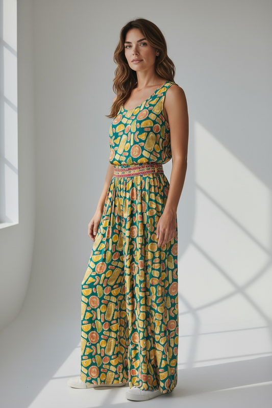 Cotton Jumpsuit: sleeves available