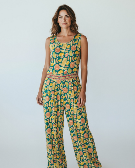 Cotton Jumpsuit: sleeves available