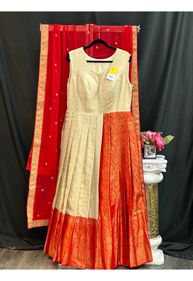 Kanjeevaram silk heavy long gown