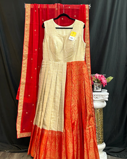 Kanjeevaram silk heavy long gown
