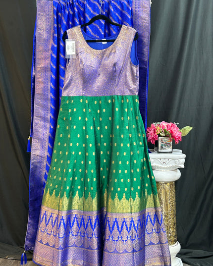 Kanjeevaram silk heavy long gown