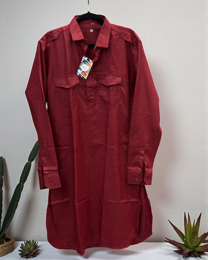 Cotton Kurta : collar pattern