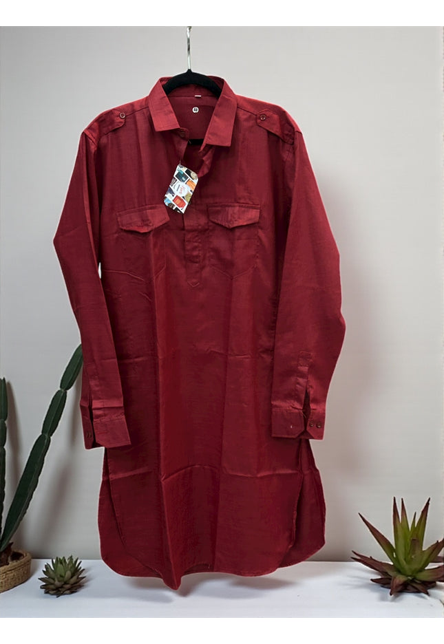 Cotton Kurta : collar pattern