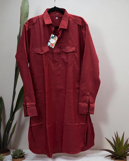 Cotton Kurta : collar pattern