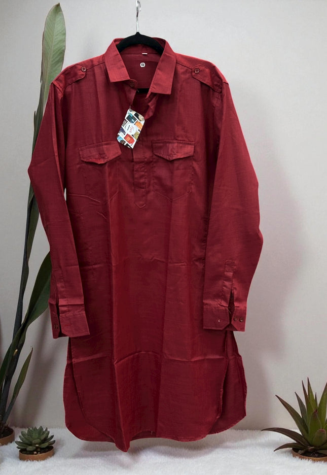 Cotton Kurta : collar pattern