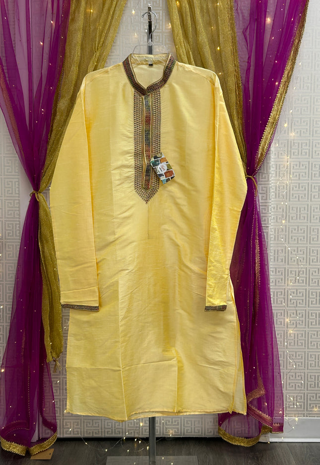 Light gold kurta pajama set