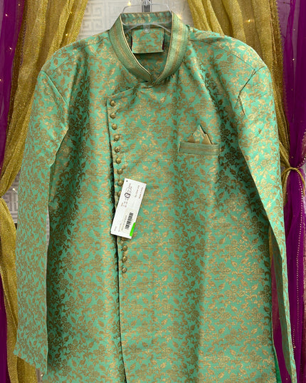 Light green sherwani set