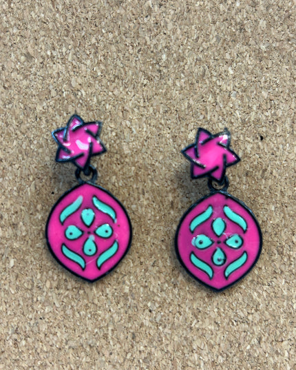 Hand painted earrings