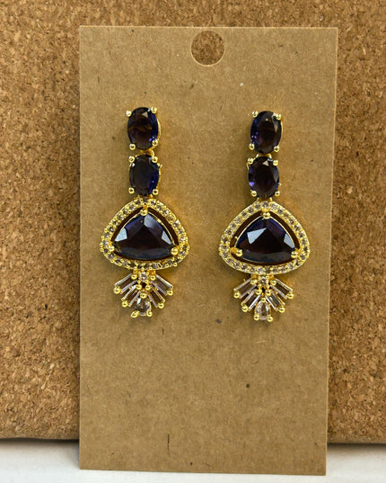Purple AD EARRINGS