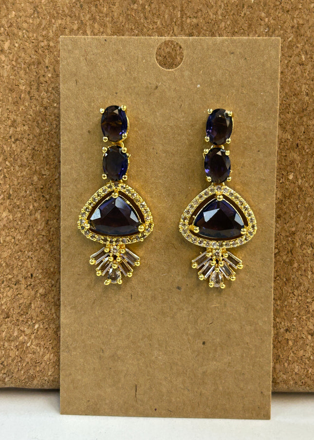 Purple AD EARRINGS