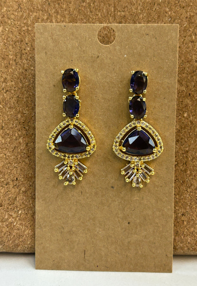 Purple AD EARRINGS
