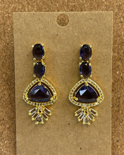Purple AD EARRINGS