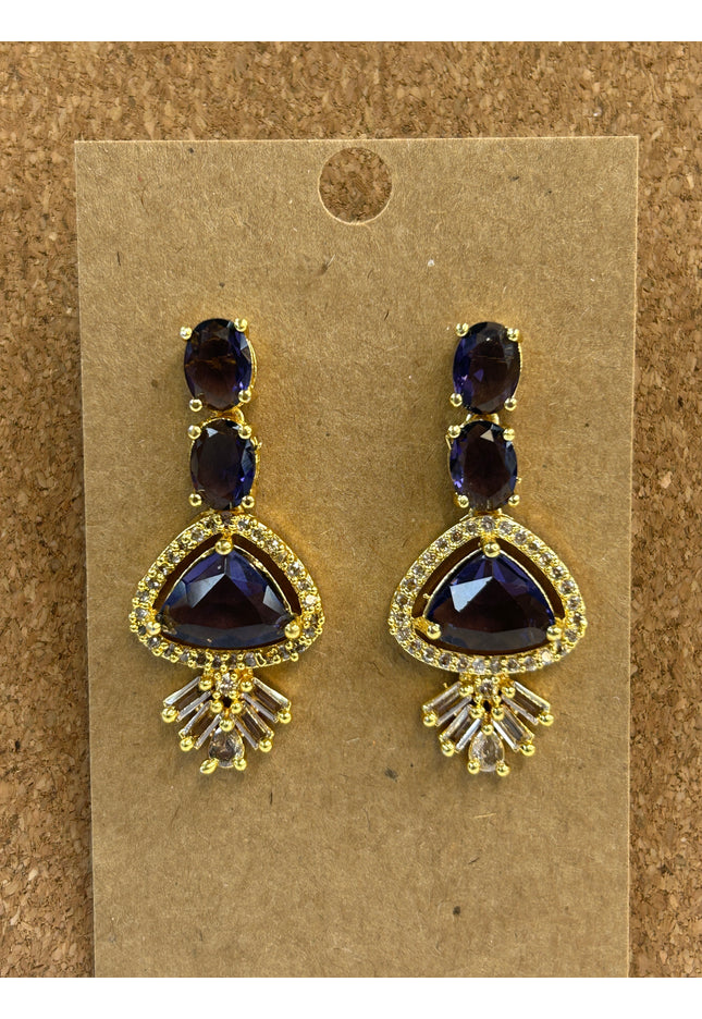 Purple AD EARRINGS