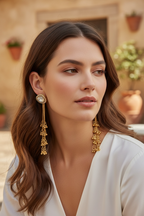 Kashmiri earrings by Kurti Connection USA